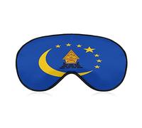 Drapeau de l'état de Koror masque de sommeil avec les yeux bandés mignon cache-oeil avec sangle réglable pour femmes hommes nuit