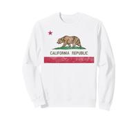 Drapeau de l'État de la Californie - Ours Grizzly - Cali - Style Vieilli Sweatshirt
