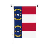 Drapeau de l'État de la Caroline du Nord Impression Yard Garden Banner Polyester Double Face Drapeau Extérieur Moderne Vacances Décoration extérieure Cadeau