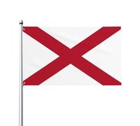 Drapeau de l'État de l'Alabama - 9,1 x 1,5 m - Bannière décorative de jardin - Bannière de vœux pour intérieur et extérieur