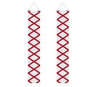 Drapeau de l'État de l'Alabama - Bannière de porche à suspendre réutilisable - Pour fête universitaire, cérémonie, porte d'entrée