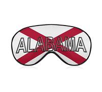 Drapeau de l'état de l'Alabama masque de sommeil avec les yeux bandés mignon cache-oeil avec sangle réglable pour femmes hommes nuit