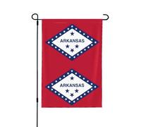 Drapeau de l'État de l'Arkansas double face, décoration saisonnière pour cour avant porche