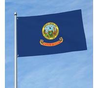 Drapeau de l'État de l'Idaho, 1,5 x 0,9 m, drapeau de décoration simple face, accroché sur les balcons de pelouse d'intérieur et d'extérieur