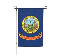 Drapeau de l'État de l'Idaho - 30,5 x 45,7 cm - Drapeau de jardin floral pour toutes les saisons - Décoration de cour - Épais pour pelouse