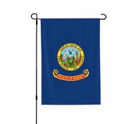 Drapeau de l'État de l'Idaho - Drapeau décoratif double face - 71 x 102 cm - Bannière d'extérieur toutes saisons pour porche, terrasse, jardin