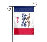 Drapeau de l'État de l'Iowa - Bannière d'extérieur - 30,5 x 45,7 cm - Décorations de cour - Cadeaux pour la maison - Fournitures de fête