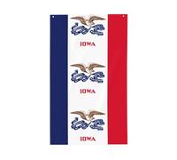 Drapeau de l'État de l'Iowa - Décoration extérieure - Pour jardin, terrasse, boîte aux lettres, porche, véranda