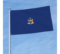 Drapeau de l'État de New York - Décoration de jardin - Bannière extérieure pour balcon, mur, cour, porche