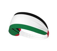 Drapeau de l'Etat de Palestine Bandeau Élastique Exercice Bandeau Doux Évacuation de la Transpiration pour Femme