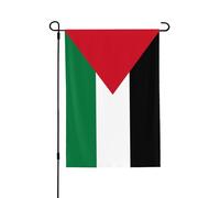 Drapeau de l'État de Palestine. Convient pour l'intérieur et l'extérieur, parfait pour la maison, le jardin, les événements et les expositions patriotiques.