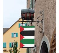 Drapeau de l'État de Palestine - Drapeau décoratif de jardin imprimé - 30,5 x 45,7 cm - Drapeau de cour pour terrasse, balcon, jardin, pelouse