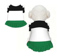 Drapeau de l'État de Palestine S Vêtements pour animaux de compagnie pour petits chiens - Tenue d'été mignonne pour chiot, vêtements doux et respirants pour chat