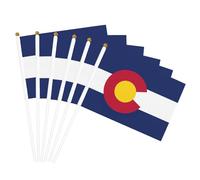 Drapeau de l'État du Colorado - Pratique - Drapeau à main polyvalent - Pour les fêtes, les défilés, les décorations de vacances