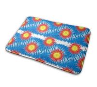 Drapeau De L'État du Colorado Tie-Dye Paillasson Intérieur Absorbant Tapis De Douche Antidérapant Welcome Paillassons pour Couloir Cuisine Baignoire 40X60Cm