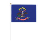 Drapeau de l'État du Dakota du Nord - Drapeau à main pour célébration d'événements royaux - Décoration de fête pour barbecue, événements et jardins