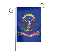 Drapeau de l'État du Dakota du Nord imprimé double face, 30,5 x 45,7 cm, anniversaire, mariage, vacances, cour, décoration extérieure