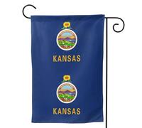 Drapeau de l'État du Kansas pour l'extérieur, durable double face, décoration de vacances
