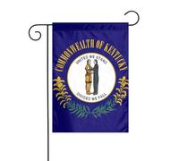Drapeau de l'État du Kentucky - Drapeau de jardin double face - 30,5 x 45,7 cm - Pour décorations de vacances en plein air - Drapeau de cour durable