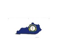 Drapeau de l'État du Kentucky imprimé carte drapeau semi-circulaire léger Bannière extérieure Décorations de fête