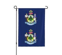 Drapeau de l'État du Maine - Drapeaux de jardin double face - Décoration saisonnière pour cour et porche