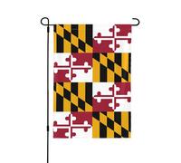 Drapeau de l'État du Maryland - Drapeaux de jardin double face - Toutes saisons - Décorations de vacances en plein air