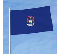 Drapeau de l'État du Michigan - Bannière décorative pour jardin, porche, cour - Fête saisonnière - Patio extérieur et intérieur