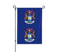 Drapeau de l'État du Michigan pour jardin d'automne double face, décoration saisonnière durable pour décoration de porche