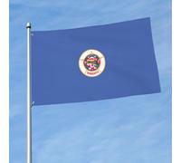 Drapeau de l'État du Minnesota - Bannière décorative pour jardin, porche, cour - Fête saisonnière - Patio extérieur et intérieur