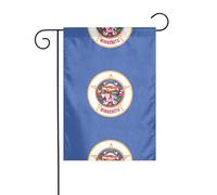Drapeau de l'État du Minnesota - Drapeau de fête - Drapeaux d'extérieur d'hiver et bannière de cour pour porche, pelouse, jardin - Décorations de Noël