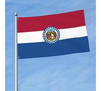 Drapeau de l'État du Missouri imprimé pour jardin, porche, mur, terrasse, porte d'entrée, bannière de cour