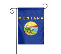 Drapeau de l'État du Montana - Drapeau de jardin double face - 30,5 x 45,7 cm - Pour décoration de vacances en plein air - Drapeau de cour durable