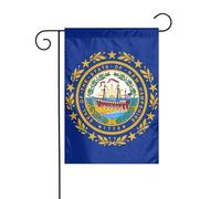 Drapeau de l'État du New Hampshire - Drapeau de jardin double face - 30,5 x 45,7 cm - Pour décorations de vacances en plein air - Drapeau de cour durable