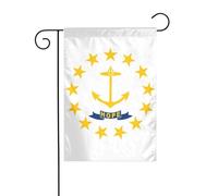 Drapeau de l'État du Rhode Island - Bannière d'extérieur - 30,5 x 45,7 cm - Décorations de cour - Cadeaux pour la maison - Fournitures de fête