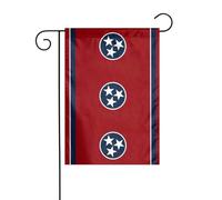 Drapeau de l'État du Tennessee - 30,5 x 45,7 cm - Drapeau vertical double face - Drapeau décoratif d'intérieur et d'extérieur - Drapeaux de jardin