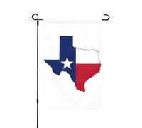 Drapeau de l'État du Texas 30,5 x 45,7 cm - Drapeau de jardin imprimé pour l'extérieur - Parfait pour la Saint-Valentin et le printemps