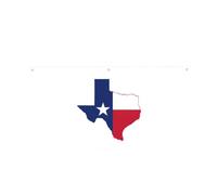Drapeau de l'État du Texas imprimé carte drapeau semi-circulaire léger Bannière extérieure Décorations de fête