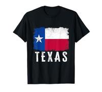 Drapeau de l'État du Texas Vieilli Vintage Texas, USA T-Shirt