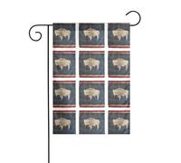 Drapeau de l'État du Wyoming - Décoration d'extérieur - 30,5 x 45,7 cm - Décoration de cour - Cadeaux pour la maison - Fournitures de fête