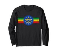 Drapeau de l'Éthiopie Addis Abeba Manche Longue