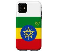 Drapeau de l'Éthiopie - Cœur éthiopien - Fête Nationale du Patrimoine Fier Coque pour iPhone 11