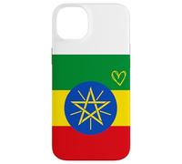 Drapeau de l'Éthiopie - Cœur éthiopien - Fête Nationale du Patrimoine Fier Coque pour iPhone 14 Plus