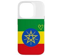 Drapeau de l'Éthiopie - Cœur éthiopien - Fête Nationale du Patrimoine Fier Coque pour iPhone 14 Pro