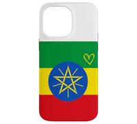Drapeau de l'Éthiopie - Cœur éthiopien - Fête Nationale du Patrimoine Fier Coque pour iPhone 14 Pro Max