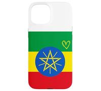 Drapeau de l'Éthiopie - Cœur éthiopien - Fête Nationale du Patrimoine Fier Coque pour iPhone 15