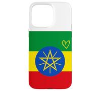 Drapeau de l'Éthiopie - Cœur éthiopien - Fête Nationale du Patrimoine Fier Coque pour iPhone 15 Pro Max