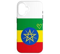 Drapeau de l'Éthiopie - Cœur éthiopien - Fête Nationale du Patrimoine Fier Coque pour iPhone 16