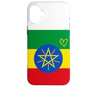 Drapeau de l'Éthiopie - Cœur éthiopien - Fête Nationale du Patrimoine Fier Coque pour iPhone 16 Plus