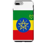 Drapeau de l'Éthiopie - Cœur éthiopien - Fête Nationale du Patrimoine Fier Coque pour iPhone 7 Plus/8 Plus