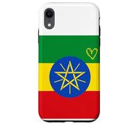 Drapeau de l'Éthiopie - Cœur éthiopien - Fête Nationale du Patrimoine Fier Coque pour iPhone XR